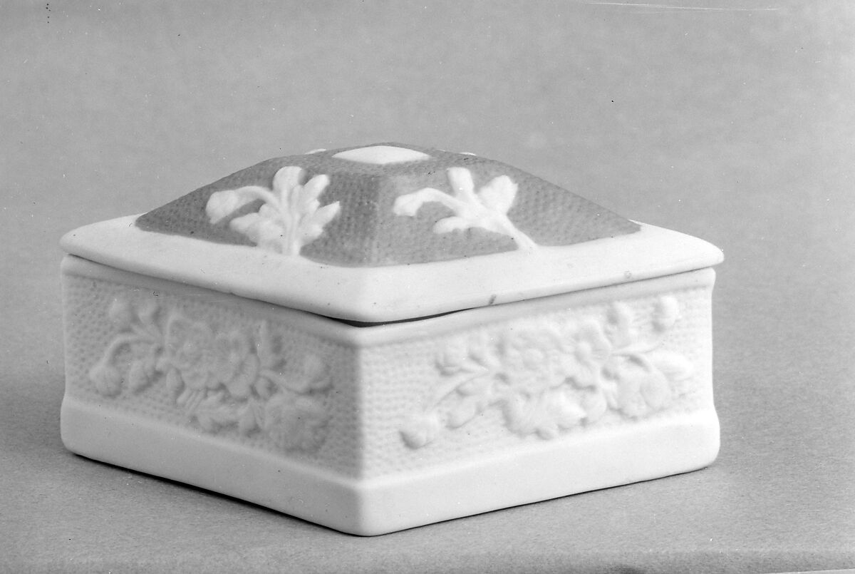 Trinket Box, Parian porcelain, American