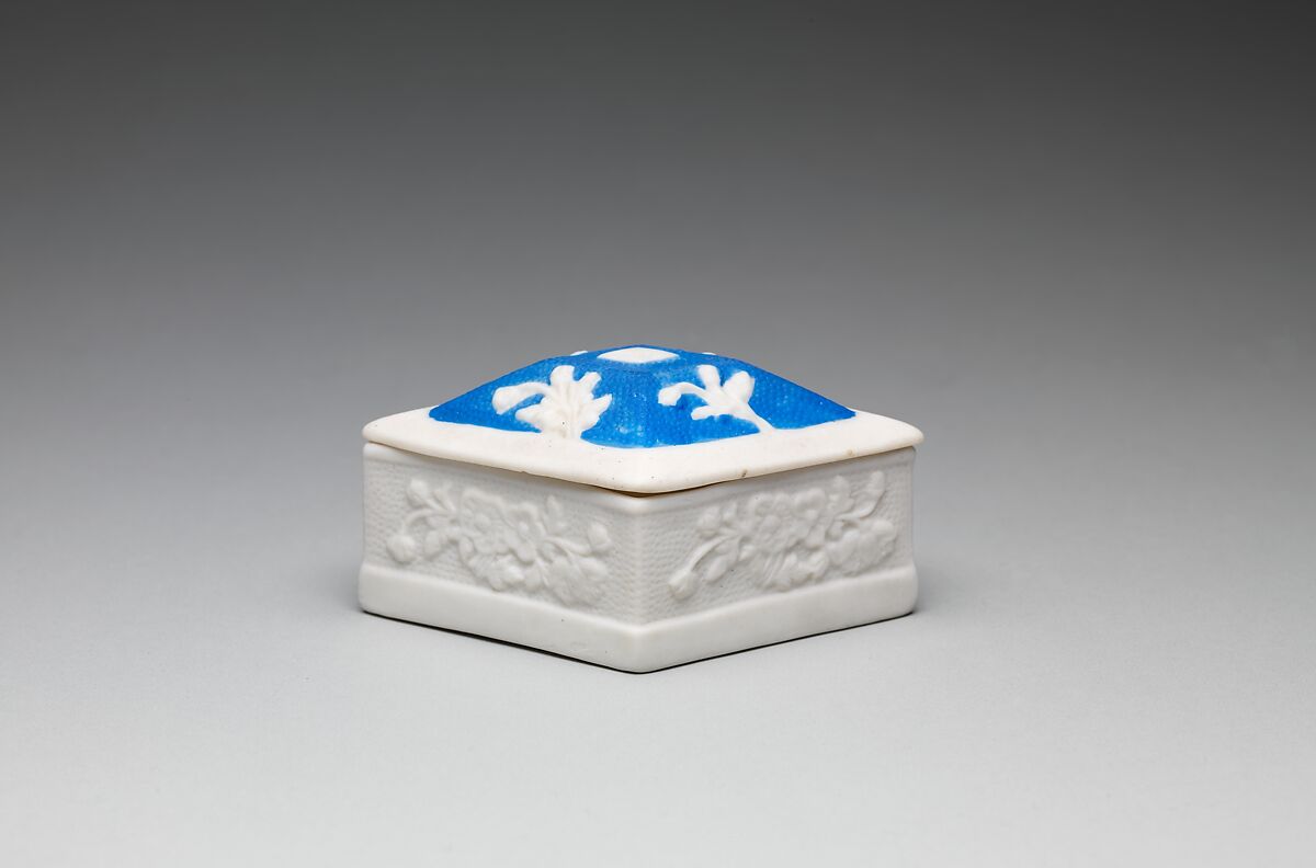 Trinket Box, Parian porcelain, American 