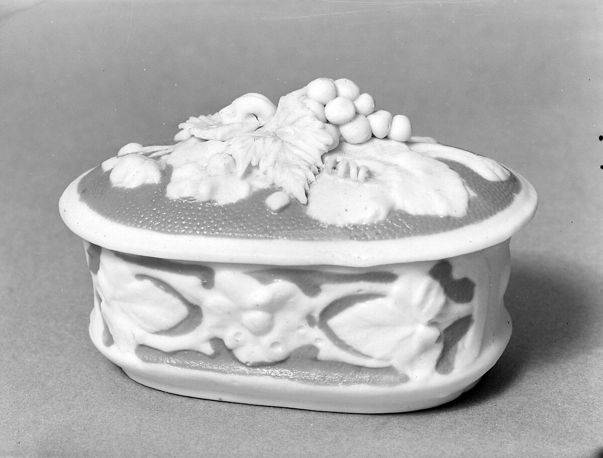 Trinket Box, Parian porcelain, American 