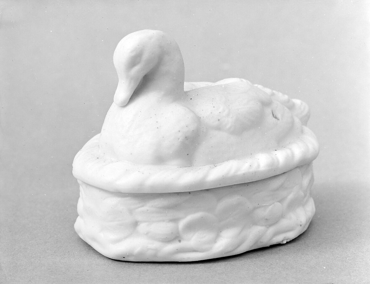 Trinket Box, Parian porcelain, American 