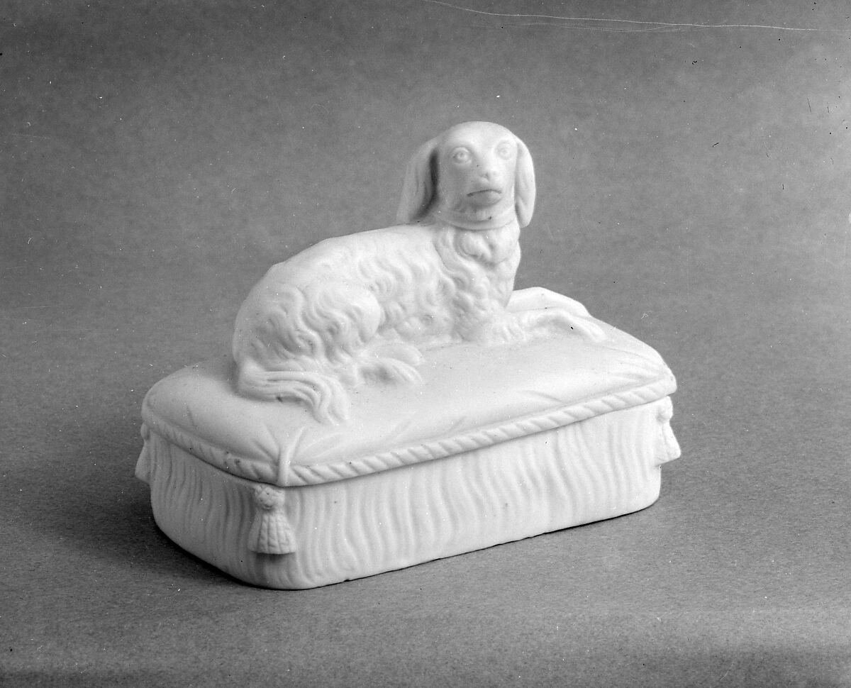 Trinket Box, Parian porcelain, American 