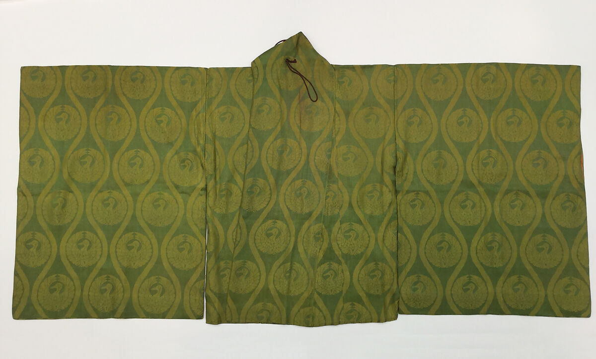 Theatrical costume, (b) silk
(d, e) cotton
(g) paper, Japan