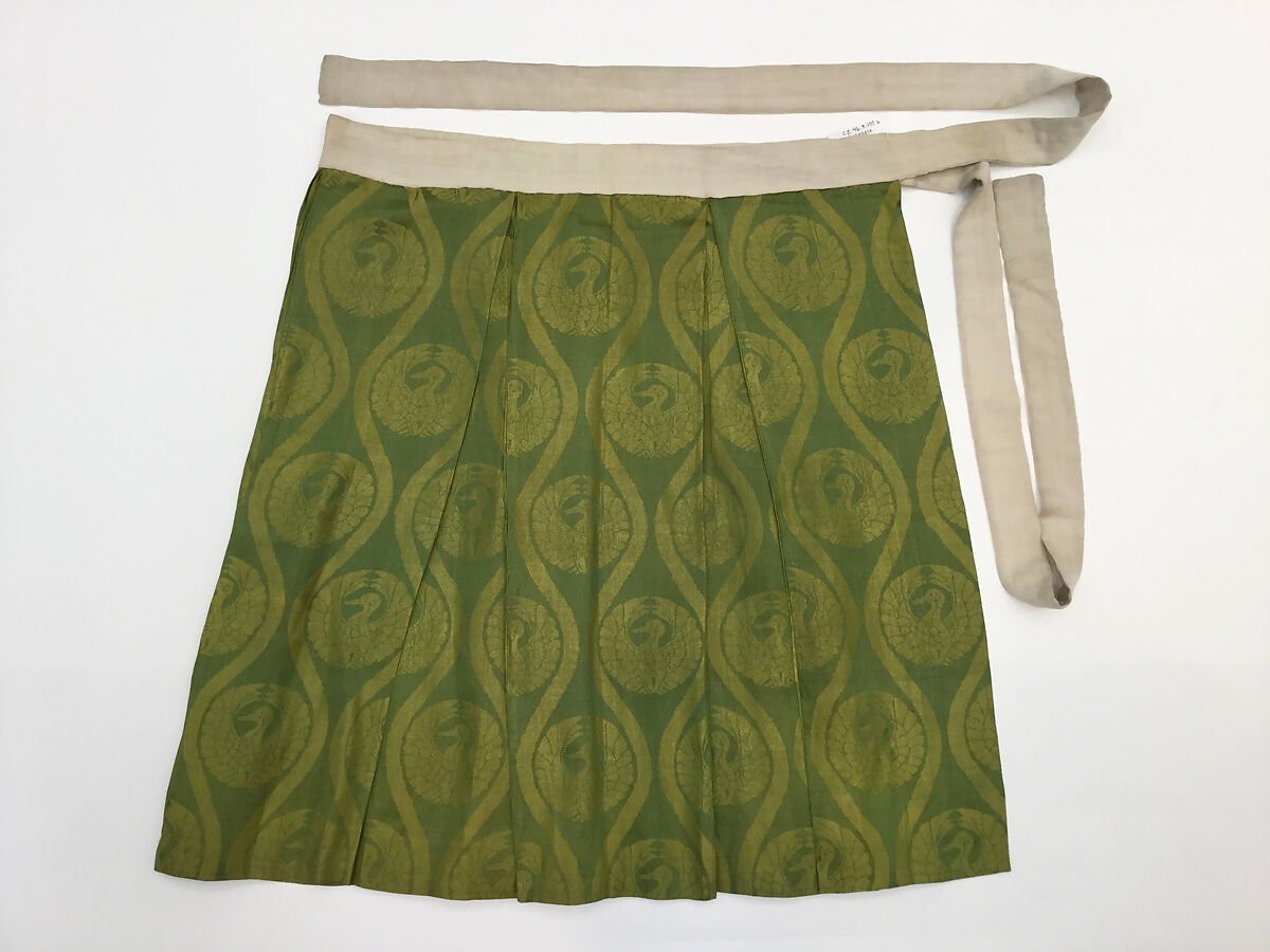 Theatrical costume, (b) silk
(d, e) cotton
(g) paper, Japan