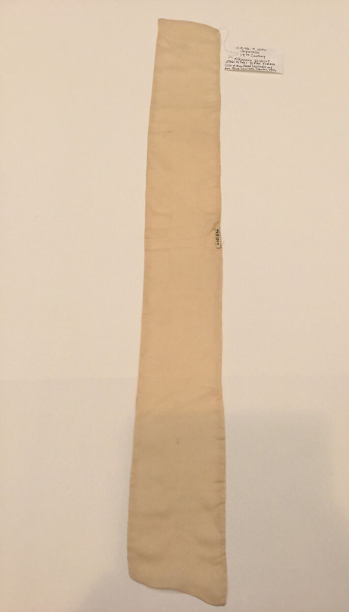 Theatrical costume, (b) silk
(d, e) cotton
(g) paper, Japan