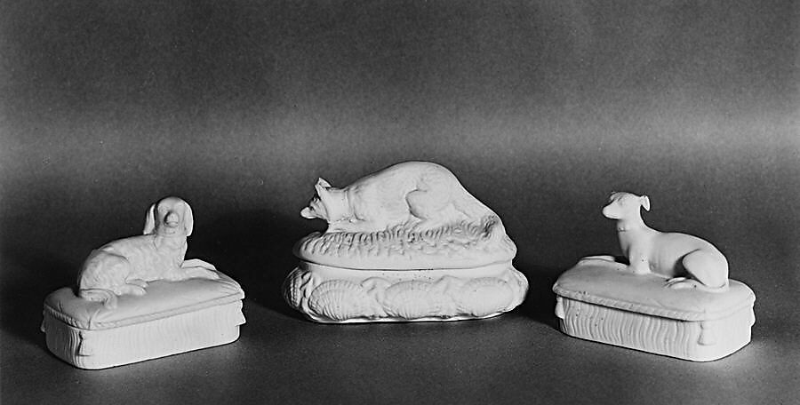 Trinket Box, Parian porcelain, American