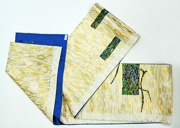 Ensemble, silk, metallic thread, Japanese