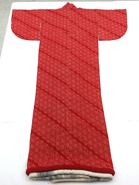 Dance ensemble, silk, cotton, metal, paper, wood, paint, Japanese