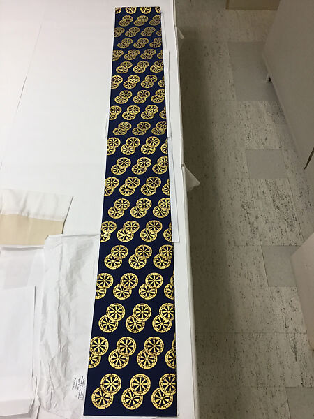 Dance ensemble, silk, cotton, metal, paper, wood, paint, Japanese