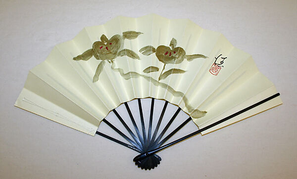 Dance ensemble, silk, cotton, metal, paper, wood, paint, Japanese