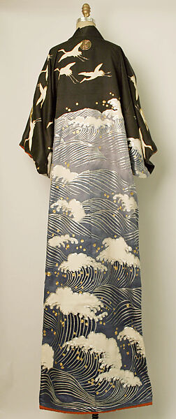 Dance ensemble, silk, cotton, metal, paper, wood, paint, Japanese