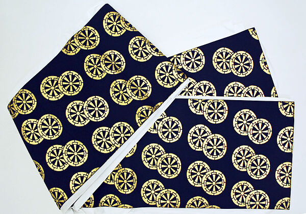 Dance ensemble, silk, cotton, metal, paper, wood, paint, Japanese