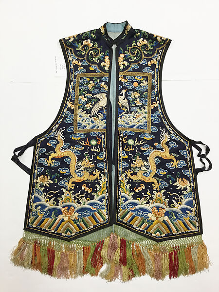 Jacket, silk, metal thread, China