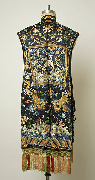 Jacket, silk, metal thread, China