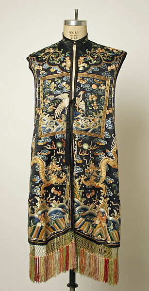 Jacket, silk, metal thread, China 