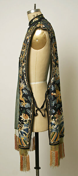 Jacket, silk, metal thread, China