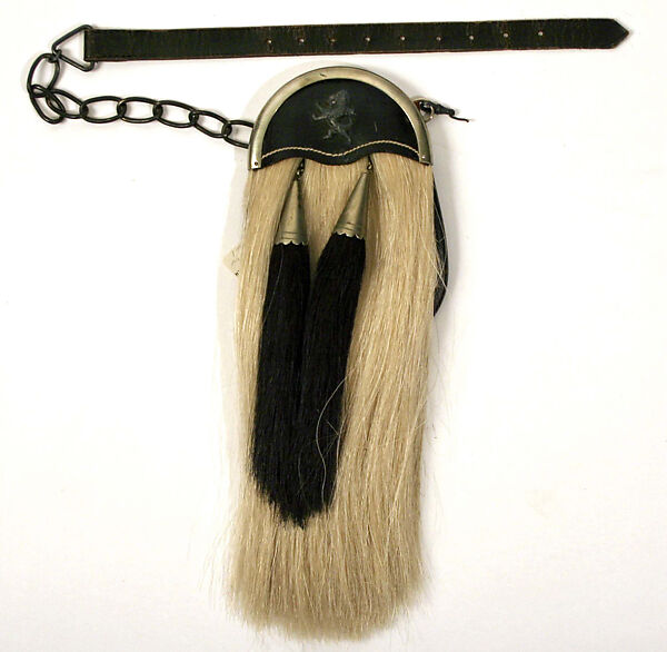 Ensemble, (a, b) silk, metal
(c) silk, wool
(d, e, g, h) wool
(f) leather, metal, hair
(i) silk
(j) metal, glass
(k) silk, metal, feather, Scottish