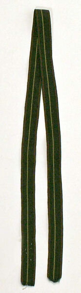 Ensemble, (a, b) silk, metal
(c) silk, wool
(d, e, g, h) wool
(f) leather, metal, hair
(i) silk
(j) metal, glass
(k) silk, metal, feather, Scottish