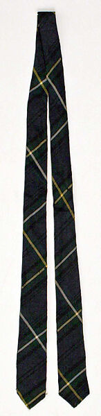 Ensemble, (a) silk, metal
(b) wool, cotton
(c, g) silk
(d, e, i, j) wool
(f) silk
(h) leather, metal, hair
(k, l) metal, glass, Scottish