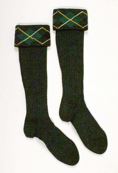 Ensemble, (a) silk, metal
(b) wool, cotton
(c, g) silk
(d, e, i, j) wool
(f) silk
(h) leather, metal, hair
(k, l) metal, glass, Scottish