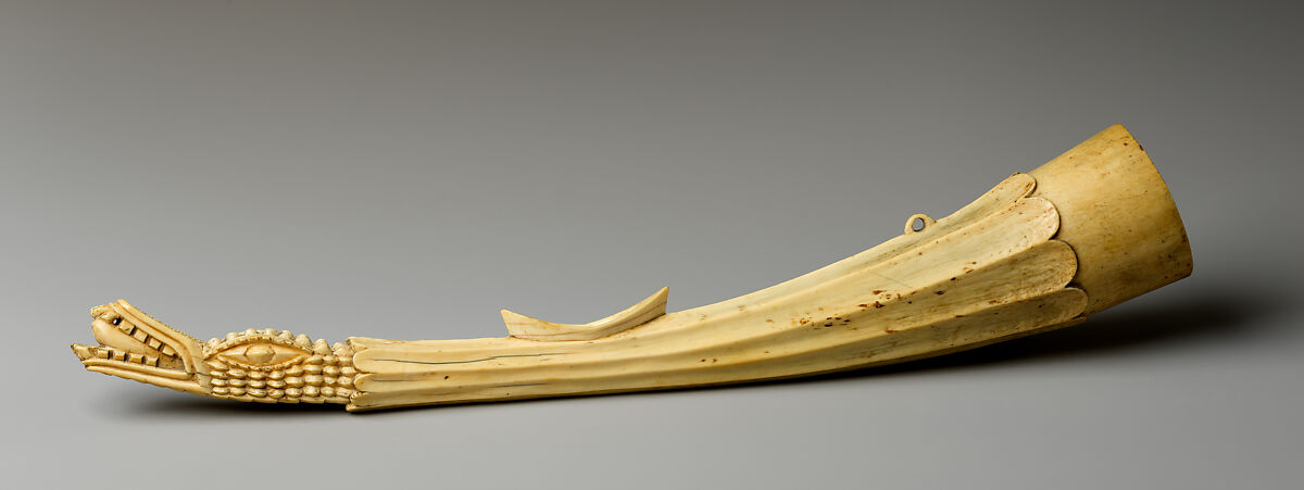 Oliphant (side-blown horn), Temne or Bullom artist(s), Ivory, Temne or Bullom peoples