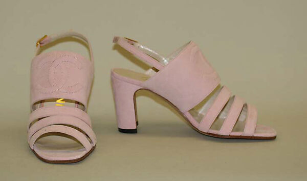 Sandals, House of Chanel (French, founded 1910), a,b) leather, metal, French 