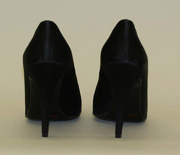 Shoes (Pumps), Todd Oldham (American, born 1961), (c, d) silk, leather, American