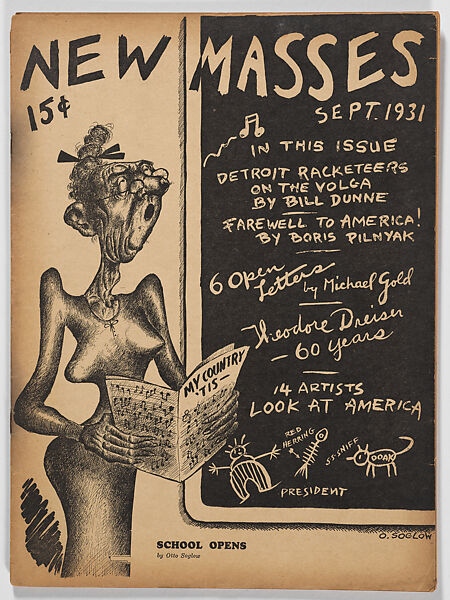 New Masses magazine, September 1931, New Masses, Inc., Commercial lithograph 