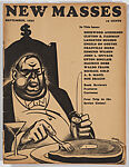 New Masses Magazine, September 1932, Jacob Burck  American, Photomechanical relief print