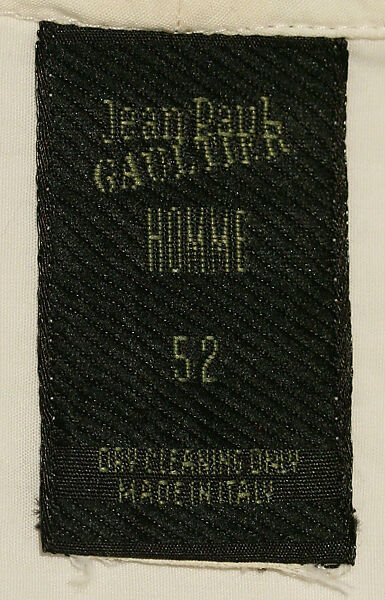 Shirt, Jean Paul Gaultier (French, born 1952), cotton, French