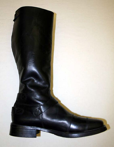 Ensemble, John Bartlett (American, born 1964), a) leather, rayon, metal;  b) wool, jet; c) wool, cotton, metal; d) wool/polyester blend; e,f) leather, metal, American