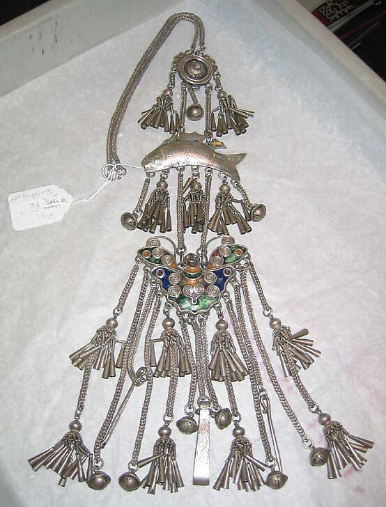 Necklace, Silver, Burma (Lisu) 