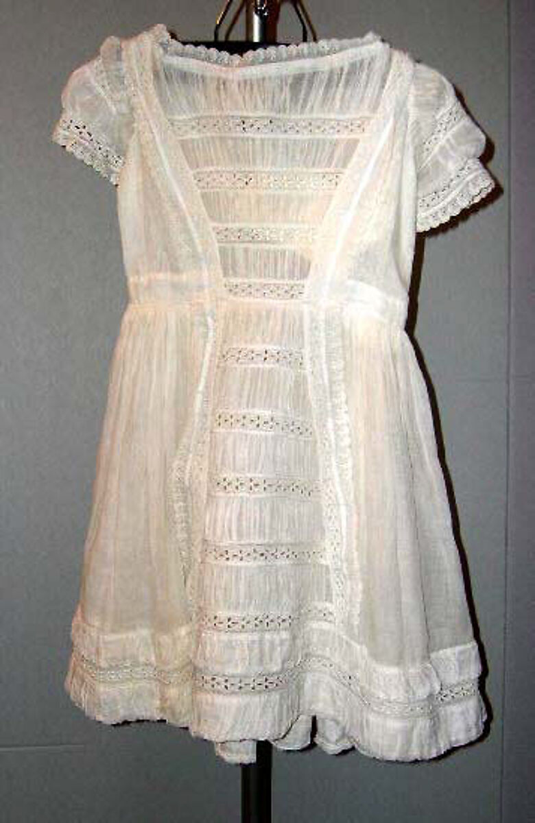 Dress, cotton, American