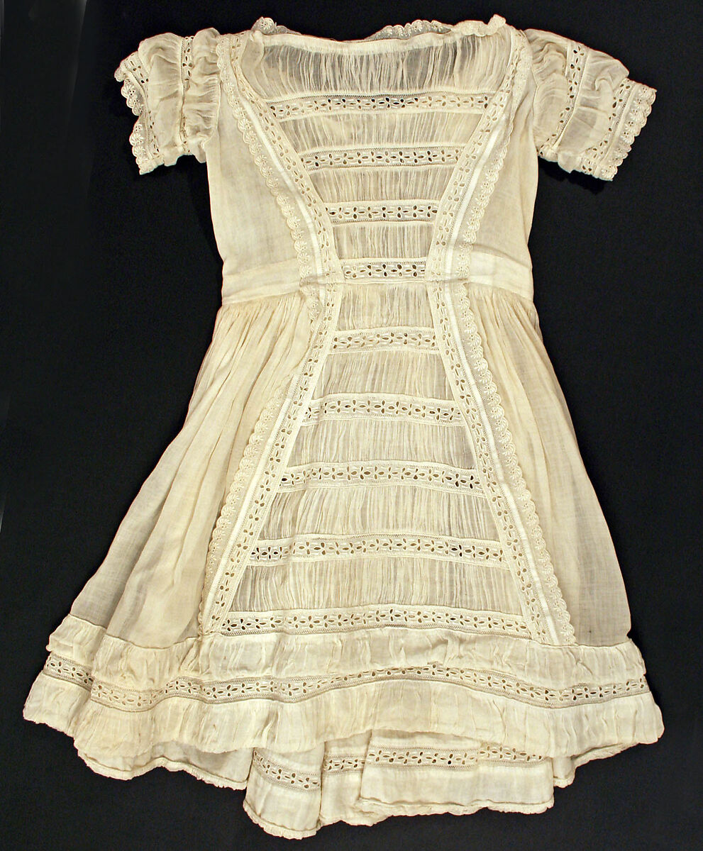 Dress, cotton, American