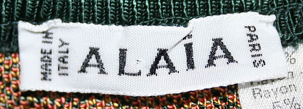 Dress, Azzedine Alaïa (French (born Tunisia), Tunis 1935–2017 Paris), rayon, nylon, spandex, French