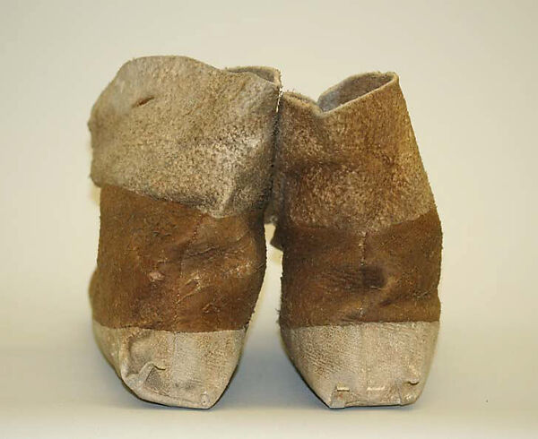 Moccasins, Leather, beads, Plains