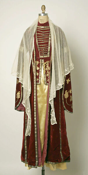 Ensemble, Silk, cotton, metal wrapped thread 