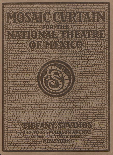 Mosaic curtain for the National Theatre of Mexico, Tiffany Studios (1902–32) 