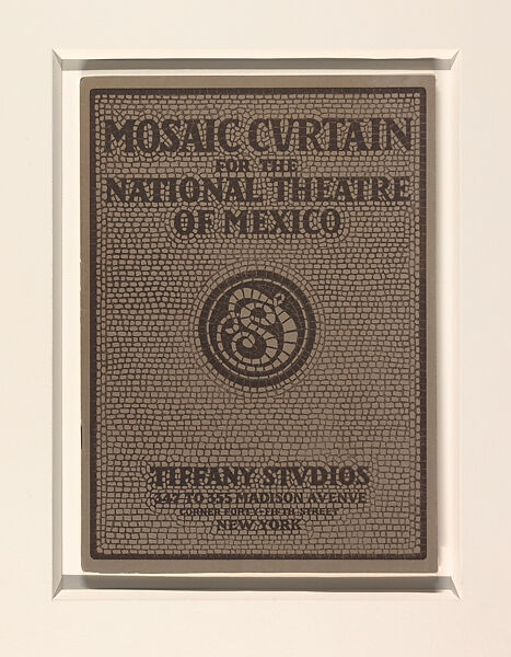 Mosaic curtain for the National Theatre of Mexico, Tiffany Studios (1902–32)