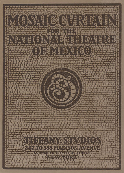 Mosaic curtain for the National Theatre of Mexico, Tiffany Studios (1902–32)