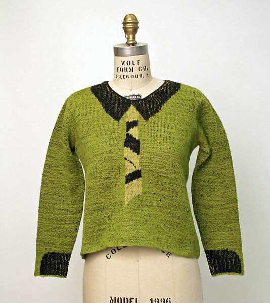 Sweater, Schiaparelli (French, founded 1927), wool, French