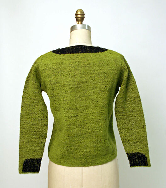 Sweater, Schiaparelli (French, founded 1927), wool, French