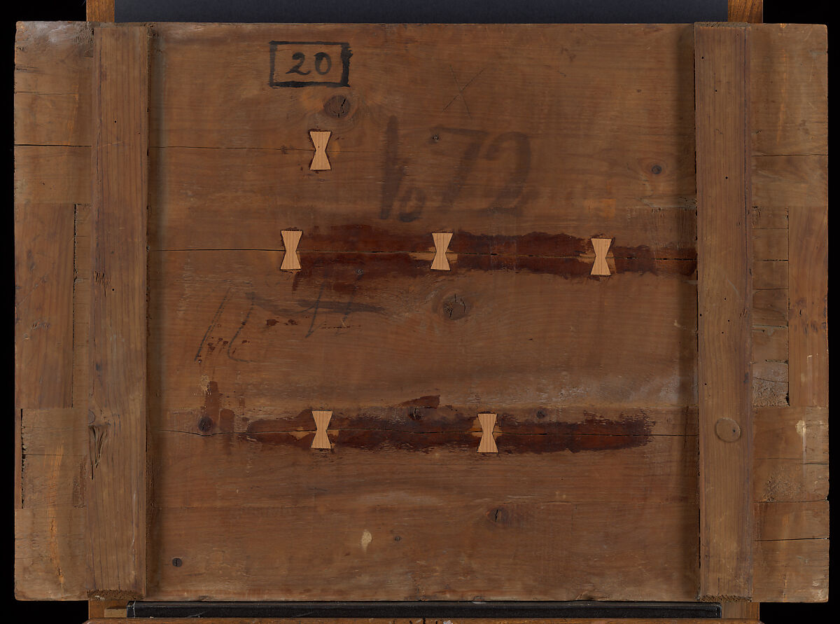 The Adoration of the Magi, Attributed to Miguel Gonzalez (Mexico, active 1692-1704), Oil on wood, inlaid with mother-of-pearl, gold, Mexico