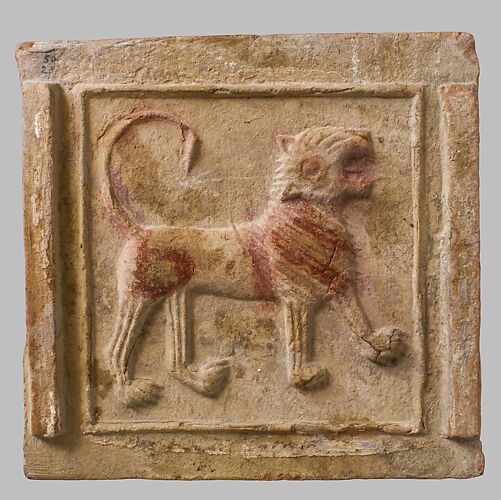 Tile with Lion
