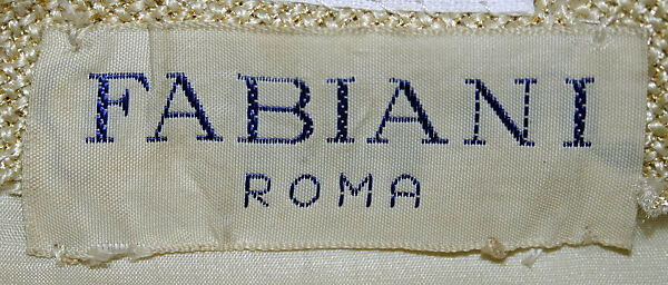 Jumpsuit, Alberto Fabiani (Italian, born ca. 1910), linen, silk, synthetic, rhinestone, Italian