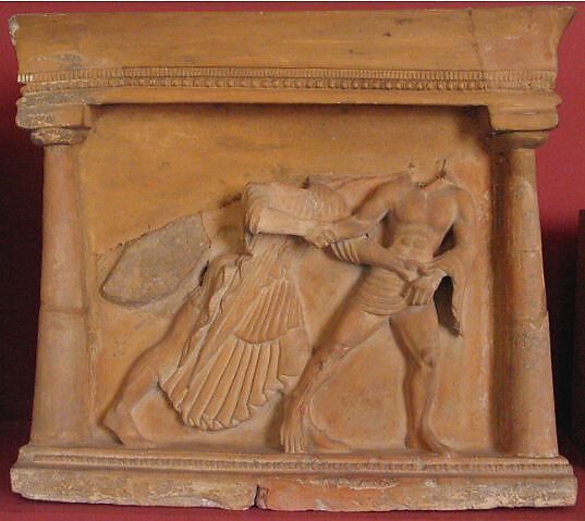 Arula (altar), terracotta, Greek 