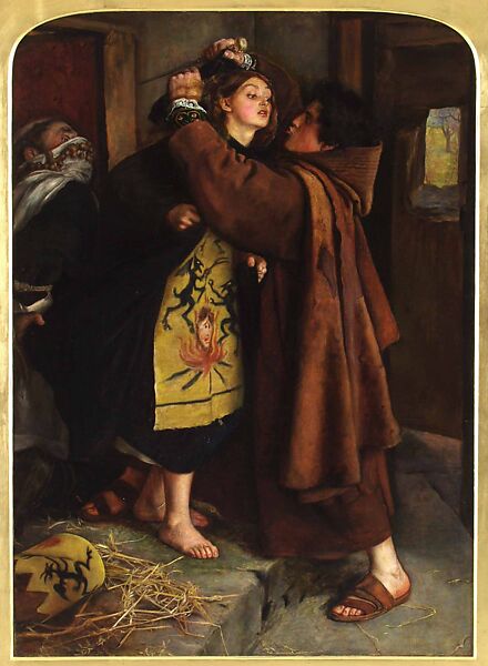 The Escape of a Heretic, 1559, Sir John Everett Millais  British, Oil on canvas