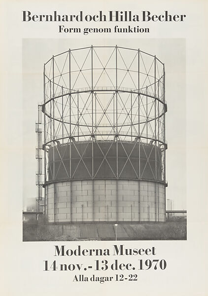 Bernd och Hilla Becher, Form genom Funktion, Moderna Museet, Stockholm, Sweden, Bernd and Hilla Becher (German, active 1959–2007), Photomechanical reproduction 