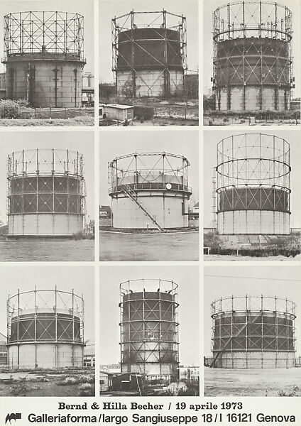 Bernd & Hilla Becher, Galleria Forma, Genoa, Italy, Bernd and Hilla Becher (German, active 1959–2007), Photomechanical reproduction 