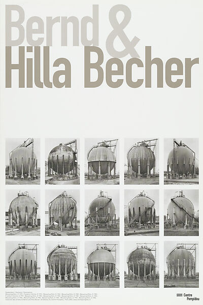 Bernd & Hilla Becher, Centre Pompidou, Paris, Bernd and Hilla Becher (German, active 1959–2007), Photomechanical reproduction 