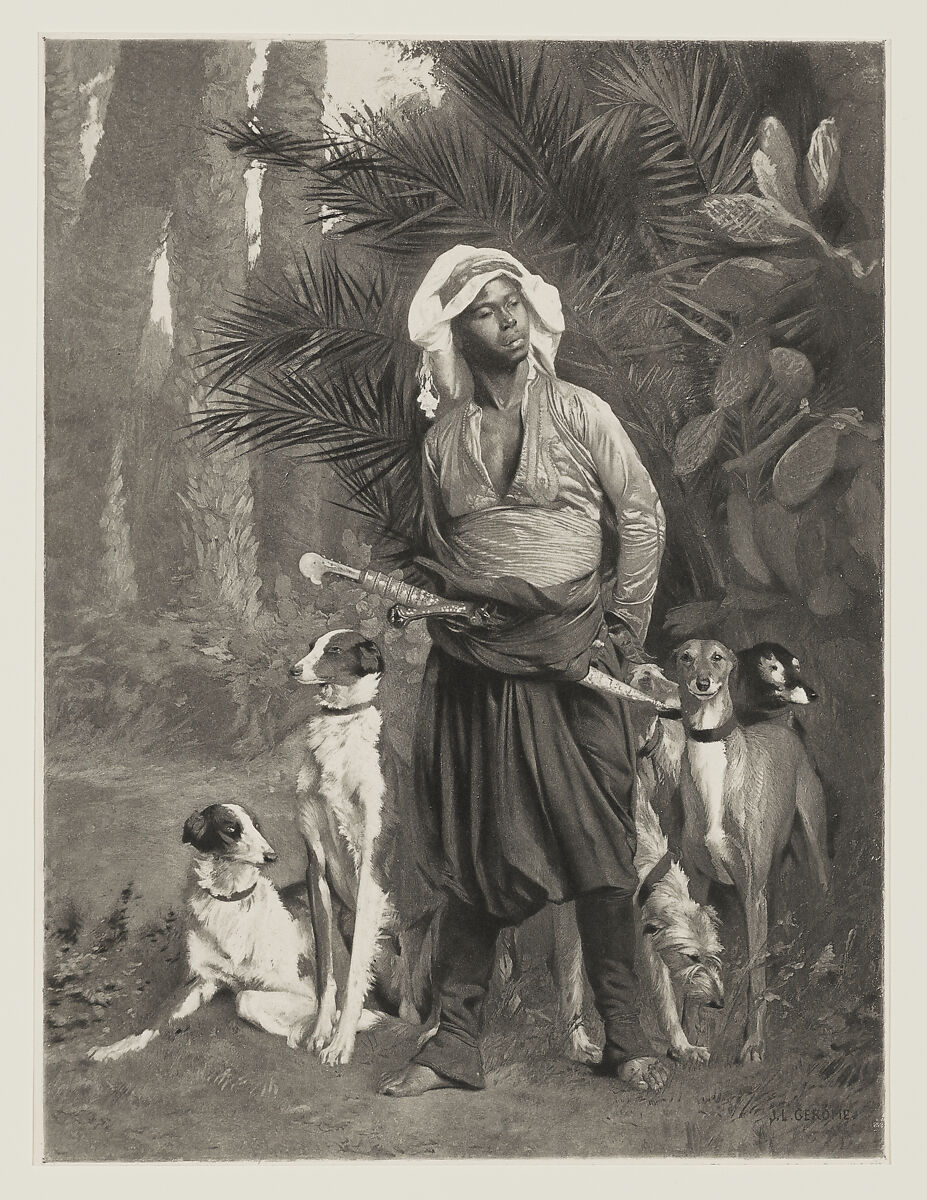 Master of the Hounds, Jean-Léon Gérôme (French, Vesoul 1824–1904 Paris), Heliogravure 
